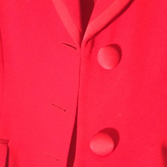 Kasper A.S.L.Petite woman’s red skirt and jacket dress career suit size 10P - Picture 6 of 6